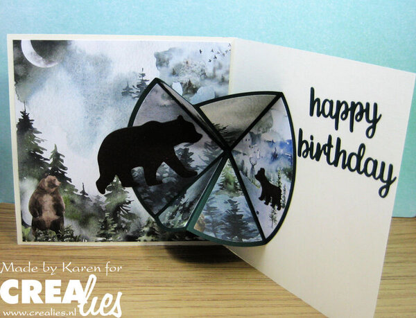 Crealies Silhouetzz Stansen No. 14 Beer Met Kleintje (CLSH14)