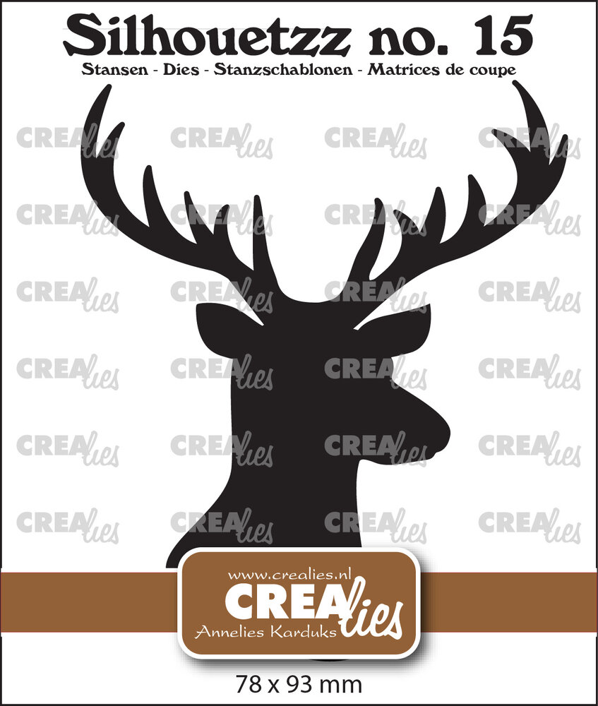 Crealies Silhouetzz Dies No. 15 Deer Head (CLSH15)