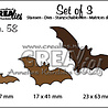 Crealies Set Van 3 Dies No. 58 Bats (CLSet58)