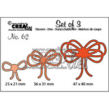 Crealies Set Van 3 Stansen No. 62 Strikjes (CLSet62)