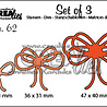 Crealies Set Van 3 Dies No. 62 Bows (CLSet62)