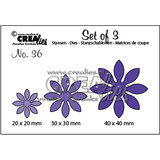 Crealies Set Van 3 Dies No. 36 Flowers 18 (CLSet36)