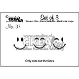 Crealies Set Van 3 Dies No. 37 Faces (CLSet37)