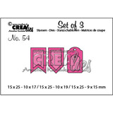 Crealies Set Van 3 Dies No. 54 Accent Pieces A (CLSet54)