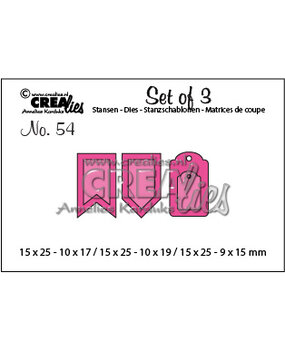 Crealies Set Van 3 Dies No. 54 Accent Pieces A (CLSet54)