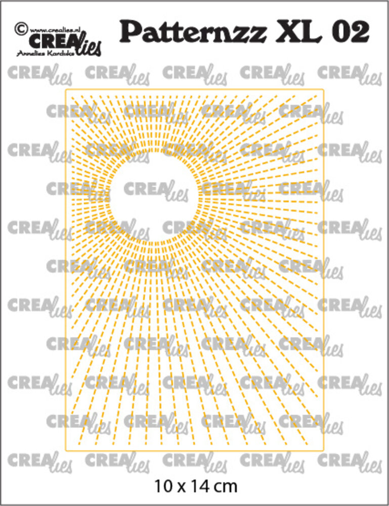 Crealies Patternzz XL Stansen No. 02 Zon In Stiksteek (Imprint) (CLPATXL02) Crealies Patternzz XL Stansen No. 02 Zon In Stiksteek (Imprint) (CLPATXL02)