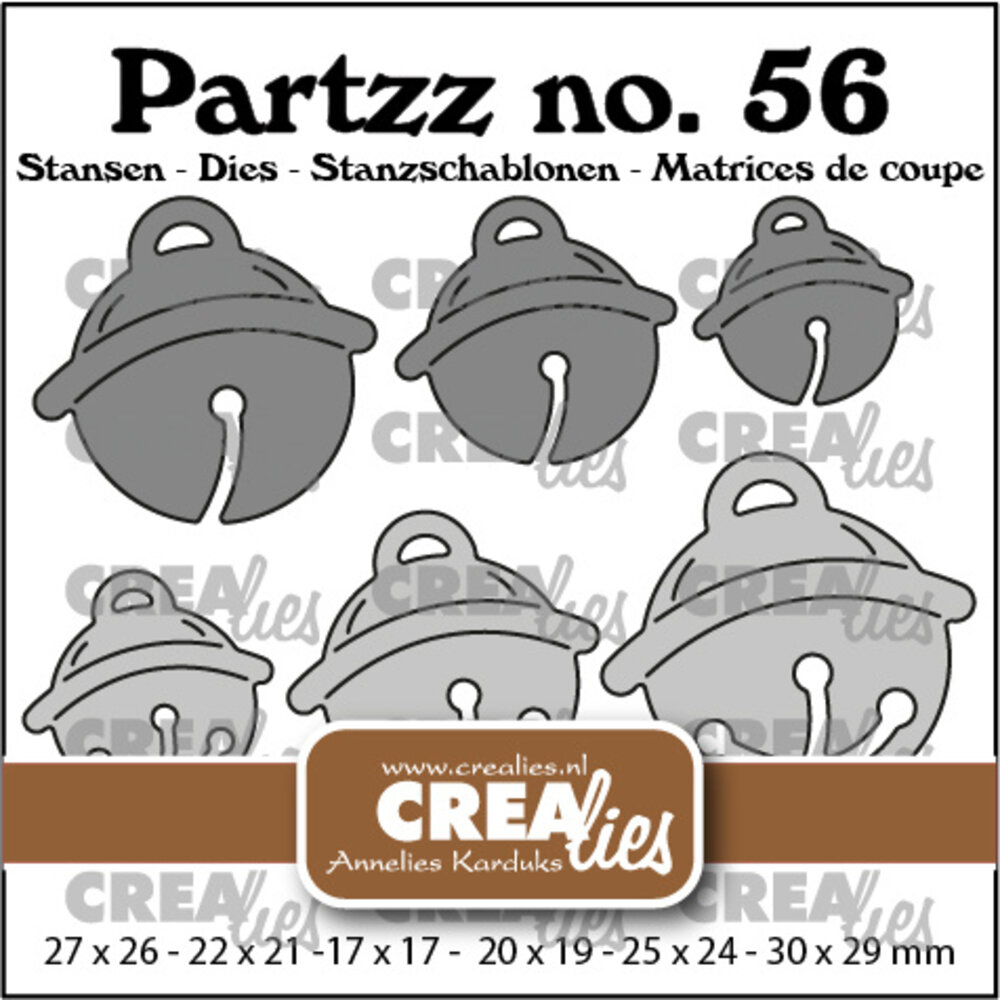 Crealies Partzz Dies No. 56 Jingle Bells (CLPartzz56) Crealies Partzz Dies No. 56 Jingle Bells (CLPartzz56)