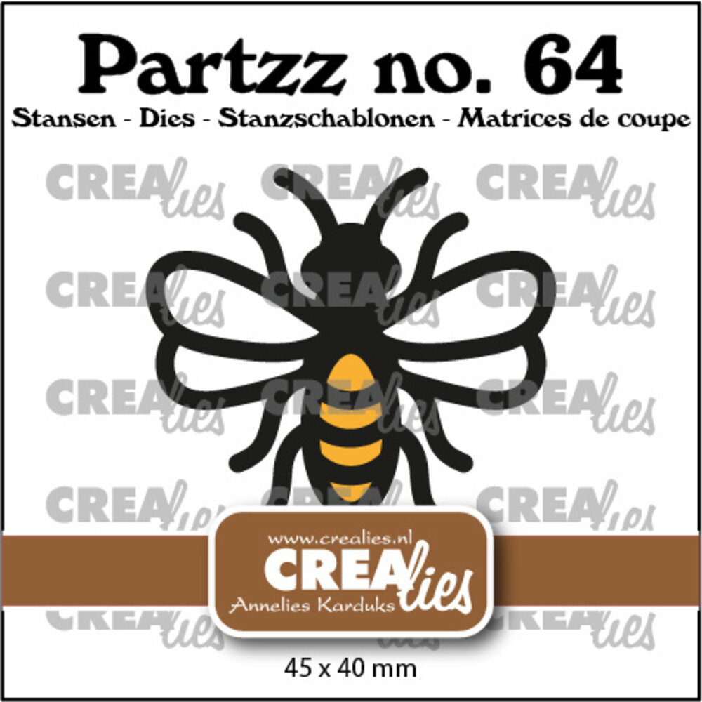 Crealies Partzz Dies No. 64 Bee Large (CLPartzz64)