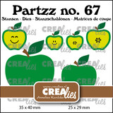 Crealies Partzz Dies No. 67 Apple Small and Medium (CLPartzz67)
