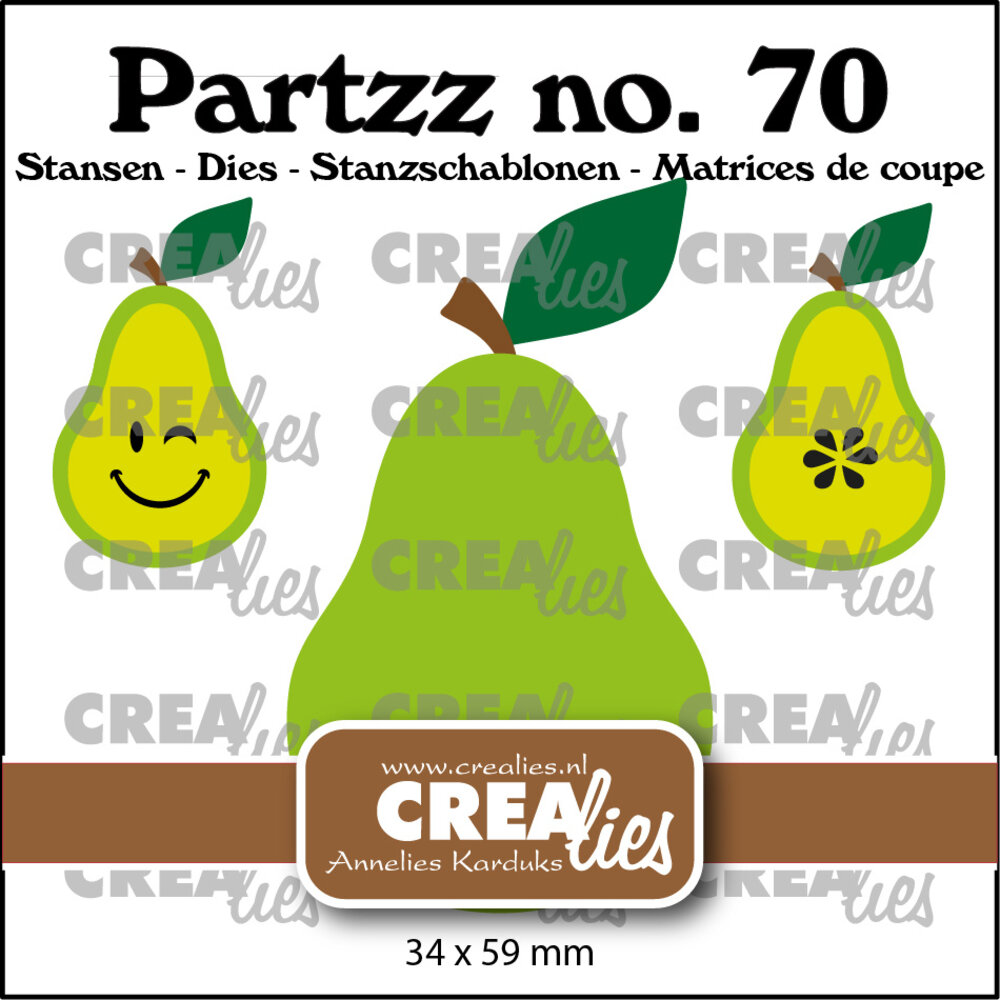 Crealies Partzz Dies No. 70 Pear Large (CLPartzz70)