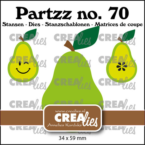 Crealies Partzz Dies No. 70 Pear Large (CLPartzz70)