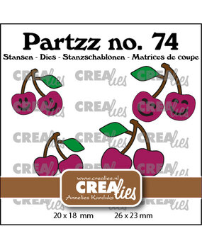 Crealies Partzz Dies No. 74 Cherries Small and Medium (CLPartzz74)