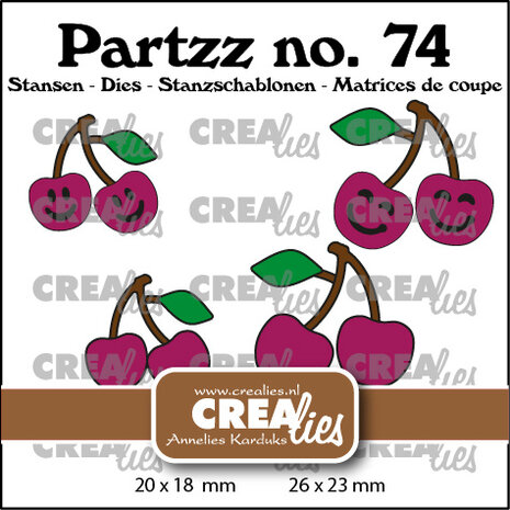 Crealies Partzz Stansen No. 74 Kersen Klein En Middel (CLPartzz74) Crealies Partzz Stansen No. 74 Kersen Klein En Middel (CLPartzz74)