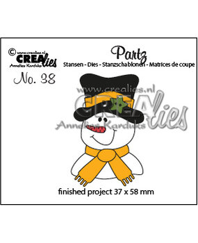 Crealies Partzz Stansen No. 38 Sneeuwpop (CLPartz38)