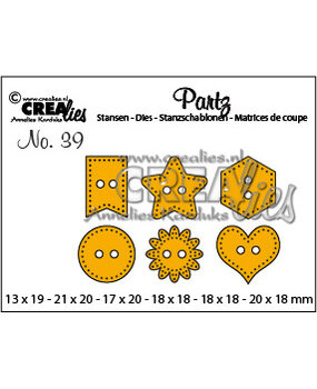 Crealies Partzz Stansen No. 39 Knoopjes (CLPartz39)