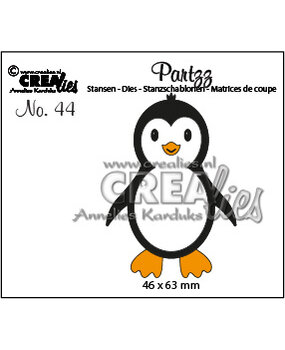 Crealies Partzz Stansen No. 44 Pinguïn (CLPartzz44)