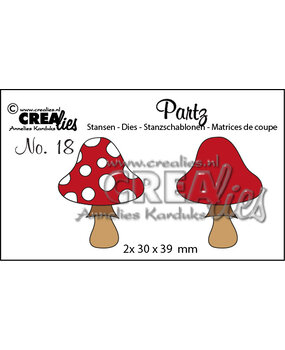 Crealies Partzz Dies No. 18 Mushroom B (CLPartz18)