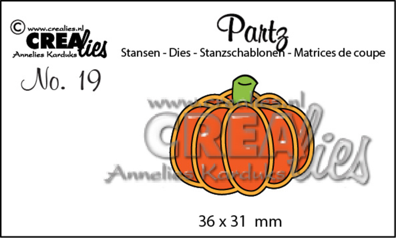 Crealies Partzz Dies No. 19 Pumpkin A (CLPartz19) Crealies Partzz Dies No. 19 Pumpkin A (CLPartz19)