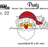 Crealies Partzz Stansen No. 22 Kerstman (CLPartz22)