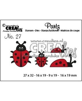Crealies Partzz Dies No. 27 Ladybug (CLPartz27)
