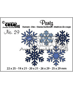 Crealies Partzz Dies No. 29 Snowflakes (CLPartz29)