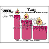 Crealies Partzz Stansen No. 33 3 Kaarsen (CLPartz33)