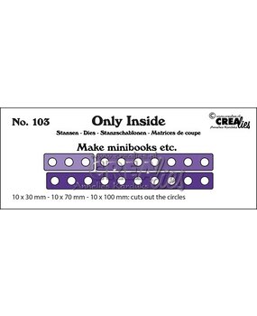 Crealies Only Inside Dies No. 103 Make Mini Books (CLOI103)
