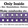 Crealies Only Inside Stansen No. 103 Make Mini Books (CLOI103) Crealies Only Inside Stansen No. 103 Make Mini Books (CLOI103)