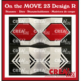 Crealies On The Move Dies No. 23 Design R Fun Fold Card with Half Diamonds (CLMOVE23)