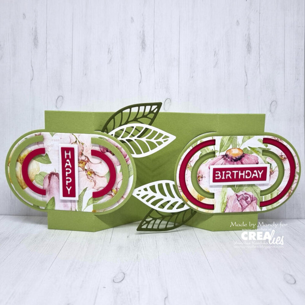 Crealies On The Move Stansen No. 22 Design R Fun Fold Card Met Halve Cirkels (CLMOVE22) Crealies On The Move Stansen No. 22 Design R Fun Fold Card Met Halve Cirkels (CLMOVE22)