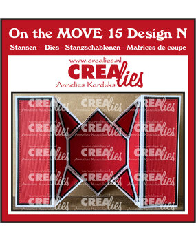 Crealies On The Move Dies No. 15 Design N Fold Flat Box Card (CLMOVE15)