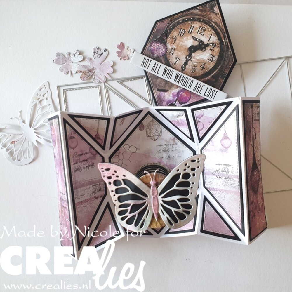 Crealies On The Move Dies No. 15 Design N Fold Flat Box Card (CLMOVE15) Crealies On The Move Dies No. 15 Design N Fold Flat Box Card (CLMOVE15)