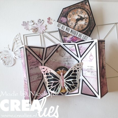 Crealies On The Move Dies No. 15 Design N Fold Flat Box Card (CLMOVE15) Crealies On The Move Dies No. 15 Design N Fold Flat Box Card (CLMOVE15)