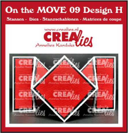 Crealies On The Move Dies No. 9 Design H Square Folding Card (CLMOVE09)