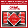 Crealies On The Move Stansen No. 9 Design H Vierkante Vouwkaart (CLMOVE09)