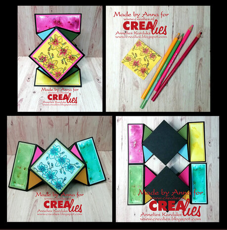 Crealies On The Move Stansen No. 9 Design H Vierkante Vouwkaart (CLMOVE09)