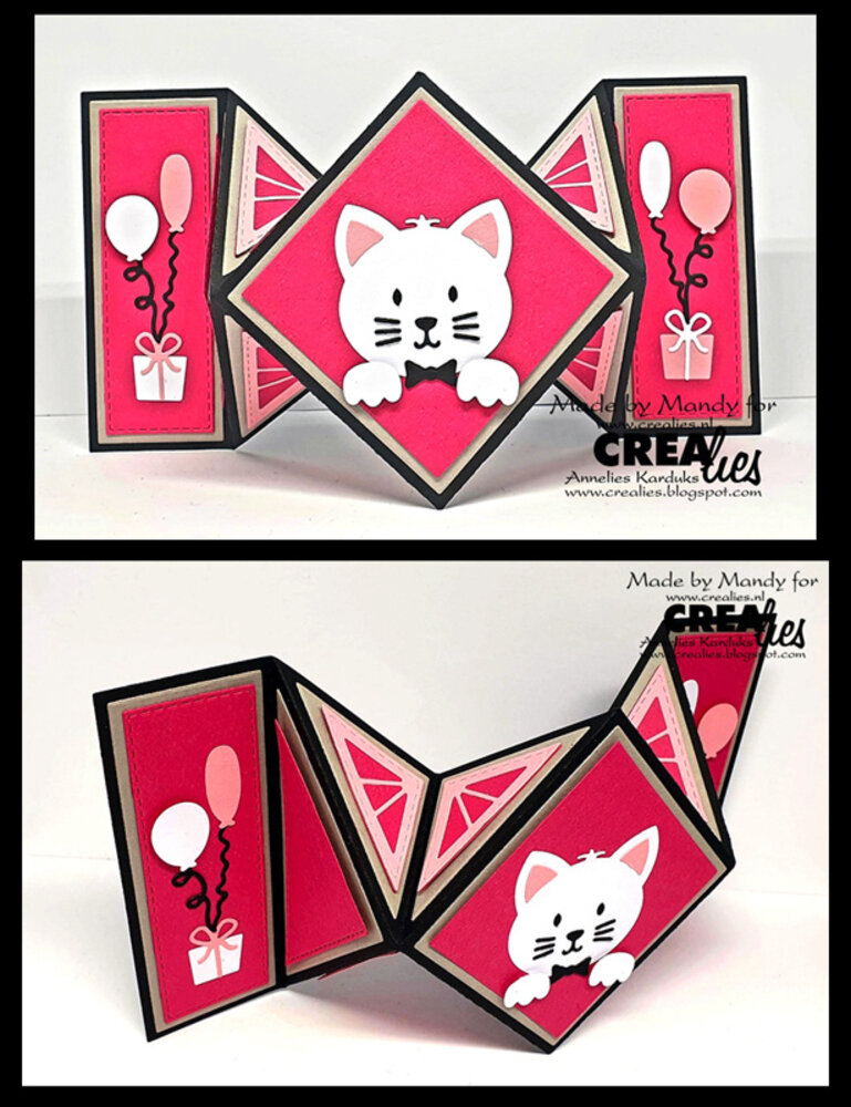 Crealies On The Move Stansen No. 9 Design H Vierkante Vouwkaart (CLMOVE09)