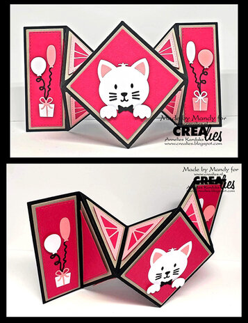 Crealies On The Move Stansen No. 9 Design H Vierkante Vouwkaart (CLMOVE09)