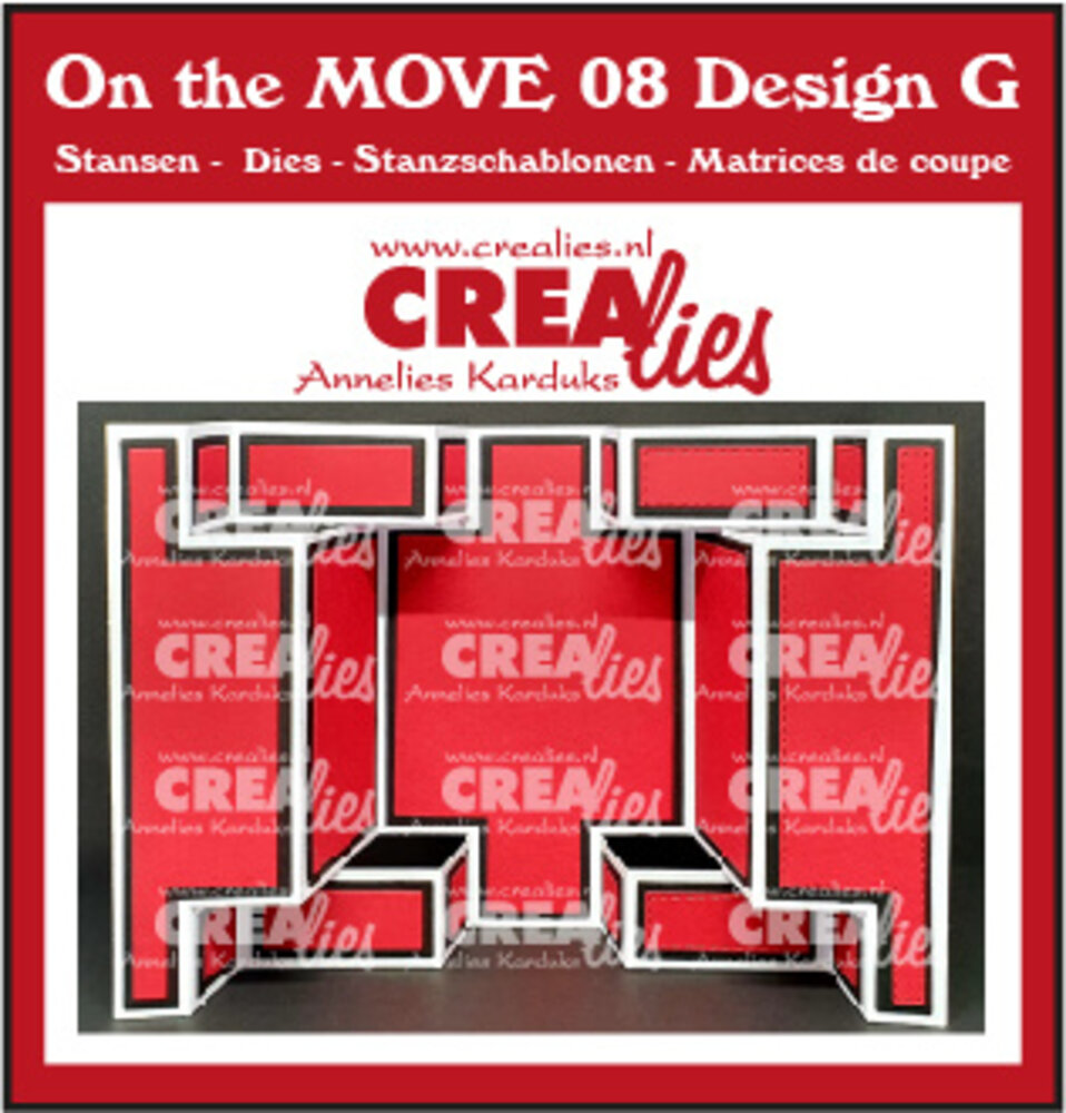 Crealies On The Move Stansen No. 8 Design G Double Display Card (CLMOVE08)