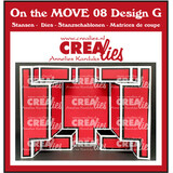 Crealies On The Move Dies No. 8 Design G Double Display Card (CLMOVE08)