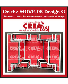 Crealies On The Move Dies No. 8 Design G Double Display Card (CLMOVE08)