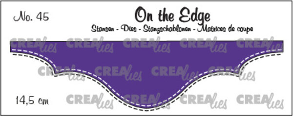 Crealies On The Edge Stansen No. 45 14.5 cm met Dubbele Stiksteeklijn (CLOTE45)