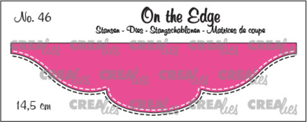 Crealies On The Edge Stansen No. 46 14.5 cm met Dubbele Stiksteeklijn (CLOTE46)