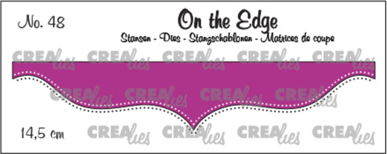 Crealies On The Edge Dies No. 48 14.5 cm with Double Dots (CLOTE48)