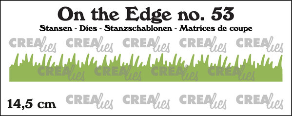 Crealies On The Edge Stansen No. 53 Gras Recht (CLOTE53)