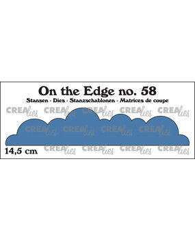 Crealies On The Edge Stansen No. 58 Wolken Gebogen (CLOTE58)