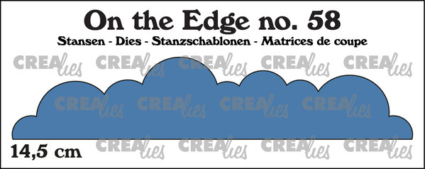 Crealies On The Edge Stansen No. 58 Wolken Gebogen (CLOTE58)