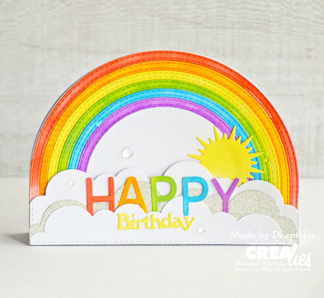 Crealies On The Edge Stansen No. 58 Wolken Gebogen (CLOTE58)