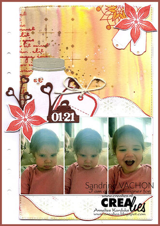 Crealies On The Edge XL Stansen No. 34 20.8 cm met Dubbele Stippenlijn (CLOTEXL34)