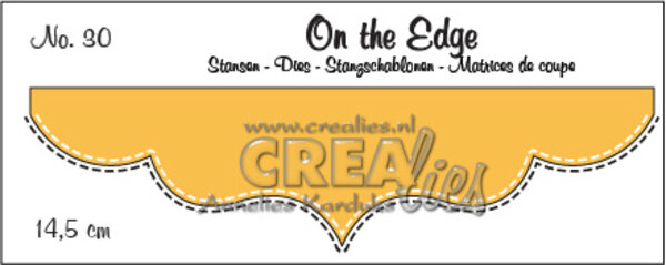 Crealies On The Edge Stansen No. 30 met Dubbele Stiksteeklijn (CLOTE30)